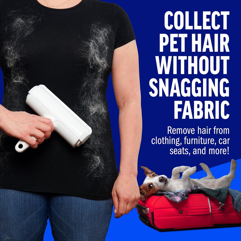 ChomChom Roller Reusable Pet Hair Remover – White