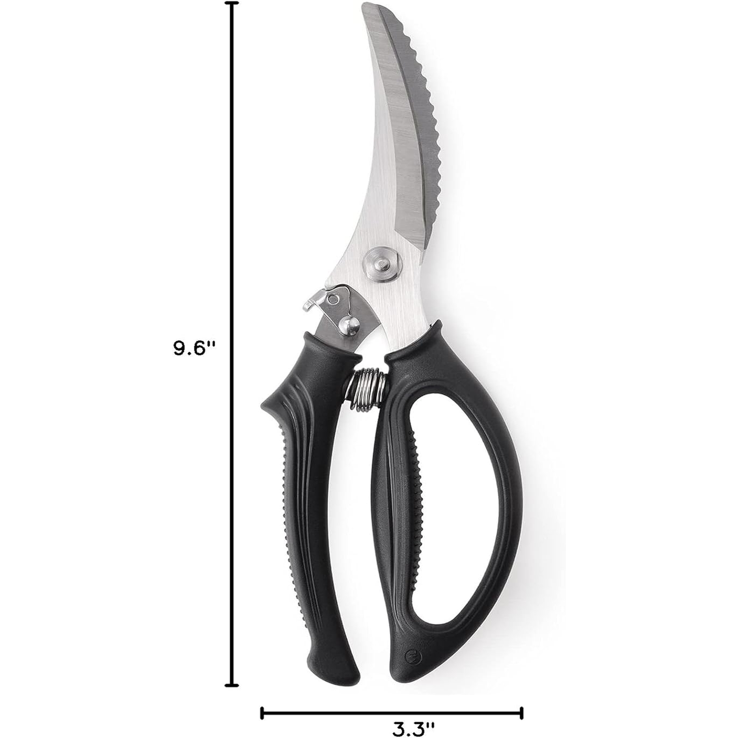 Heavy Duty Poultry Shears - Kitchen Scissors for Cutting Chicken, Poultry, Game, Meat - Chopping Vegetable - Spring Loaded