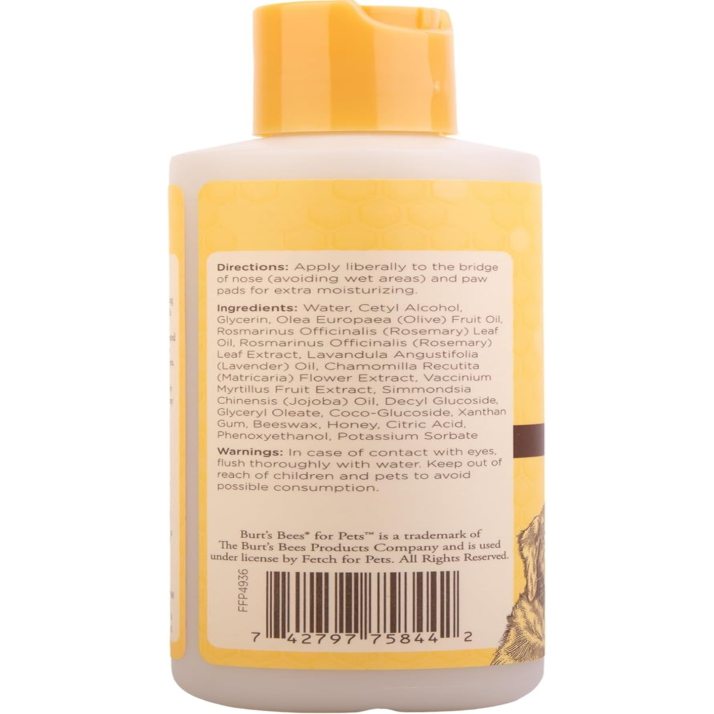 Burt’s Bees Paw & Nose Lotion for Dogs with Rosemary & Olive Oil – 2 Pack, 4oz
