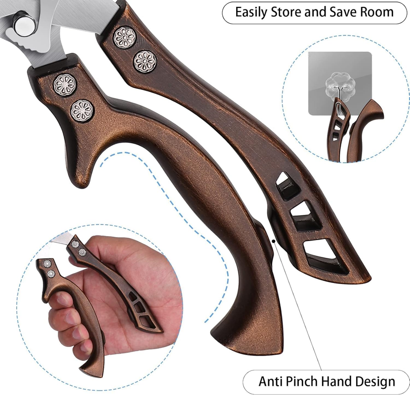 Dream Reach Heavy Duty Poultry Shears – Stainless Steel, Spring Loaded