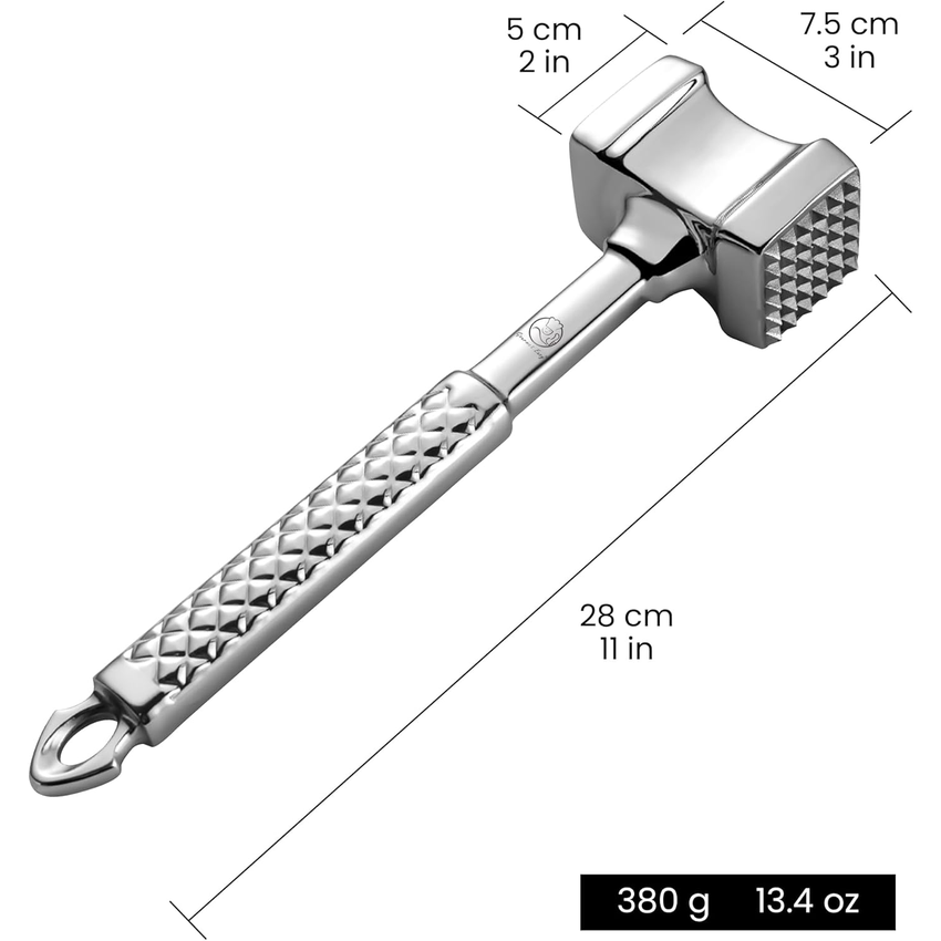 Gourmet Easy Stainless Steel Meat Tenderizer Mallet