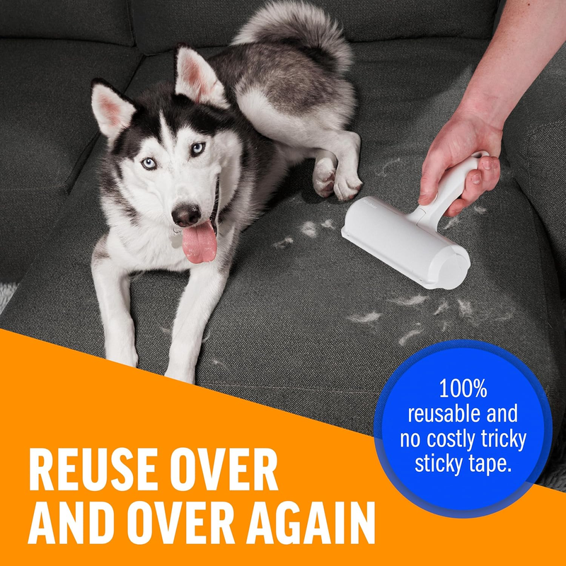 ChomChom Roller Reusable Pet Hair Remover – White