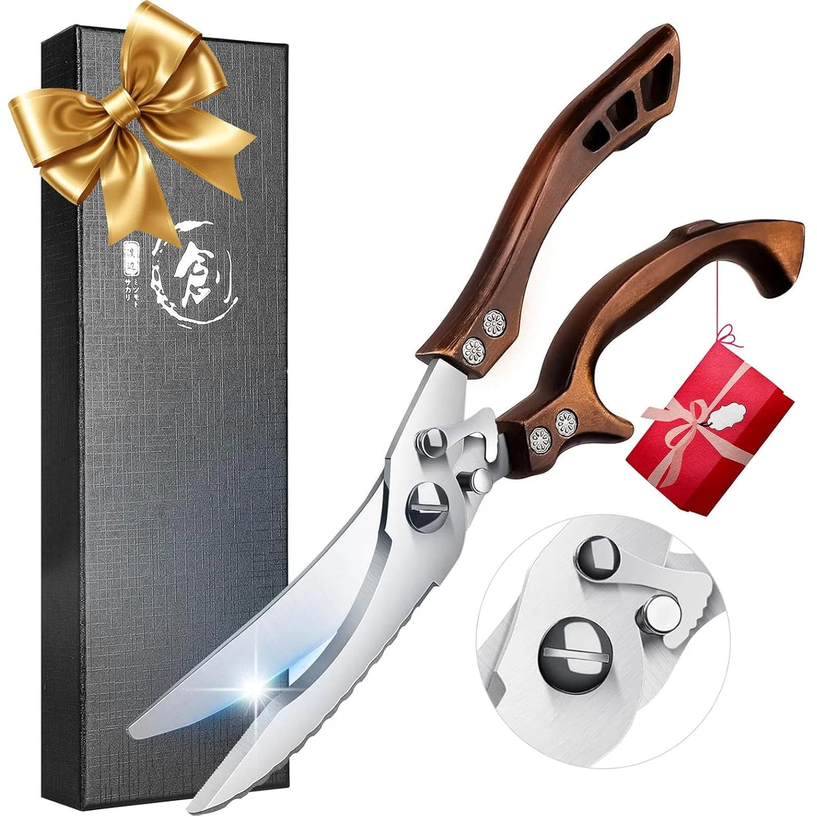 Dream Reach Heavy Duty Poultry Shears – Stainless Steel, Spring Loaded