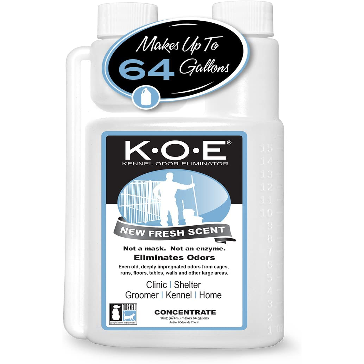 Odorcide K.O.E. Kennel Odor Eliminator Concentrate – Fresh Scent, 16oz