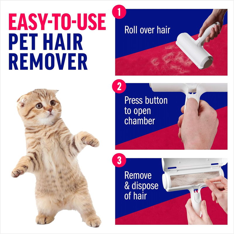 ChomChom Roller Reusable Pet Hair Remover – White