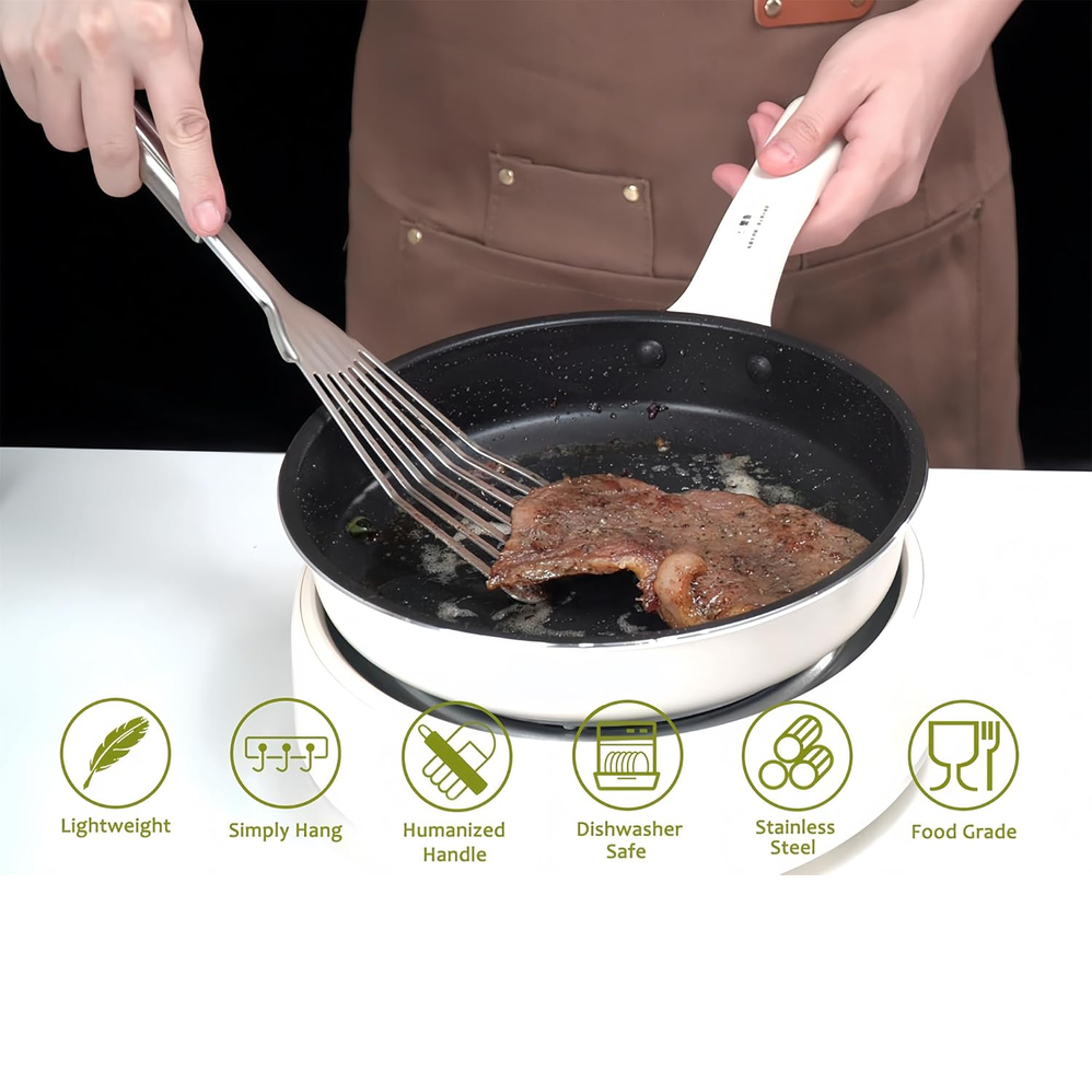 Blithely 12-Piece Stainless Steel Kitchen Utensil Set with Holder