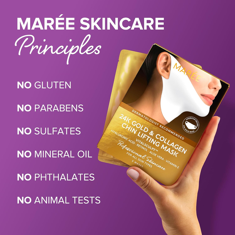 MAREE Collagen & Hyaluronic Acid Facial Sheet Mask 5 Pack