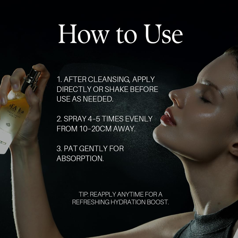 d'Alba White Truffle First Spray Serum 100ml – Vegan Hydrating Face Mist