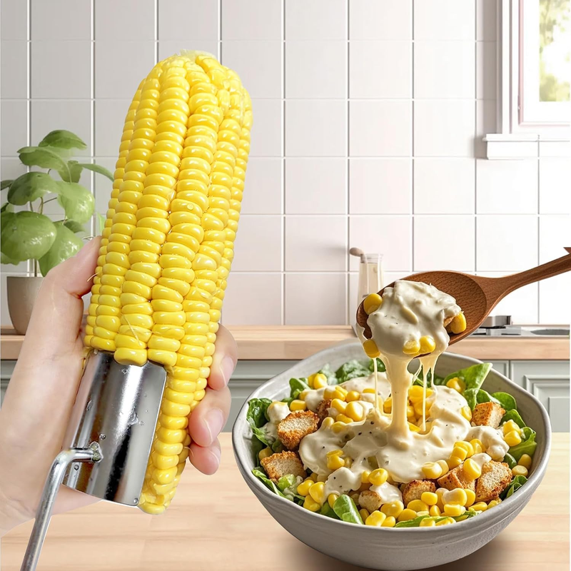 Jocqndia Stainless Steel Corn Kernel Peeler – 2 Pack