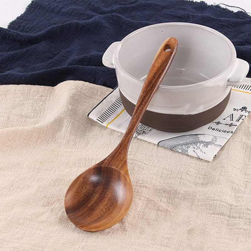 Renawe 5-Piece Acacia Wood Cooking Utensil Set – Spoons & Spatulas