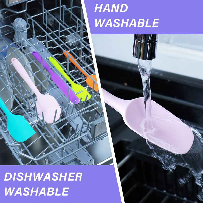 Hoewina 5-Piece Silicone Spatula Set – Heat Resistant Baking & Cooking Tools