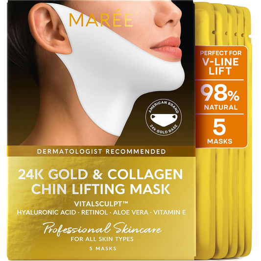 MAREE Collagen & Hyaluronic Acid Facial Sheet Mask 5 Pack