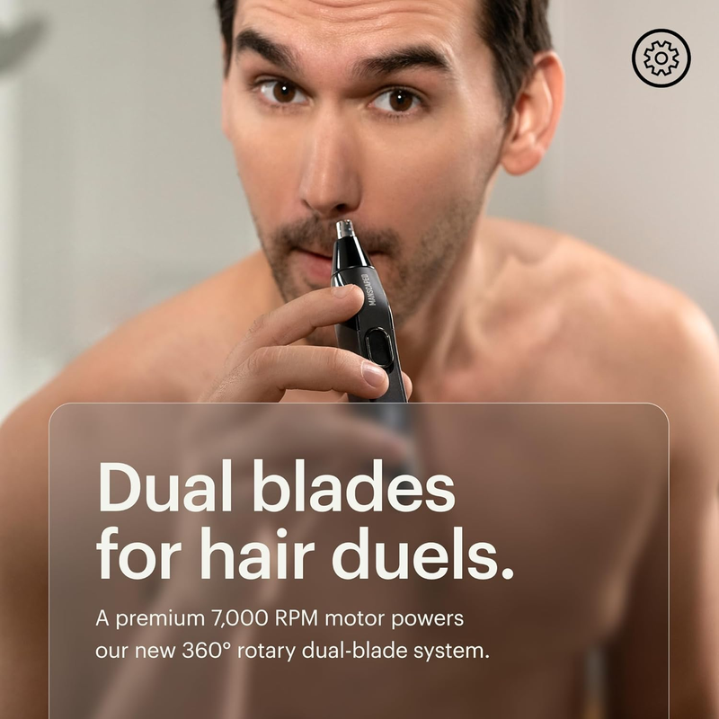 MANSCAPED Weed Whacker 2.0 Nose & Ear Hair Trimmer – Rechargeable