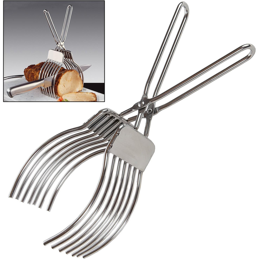KEISSCO Stainless Steel Roast Beef & Bread Slicing Tongs
