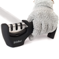 Kitchellence 3-Stage Knife Sharpener with Cut-Resistant Glove – Black