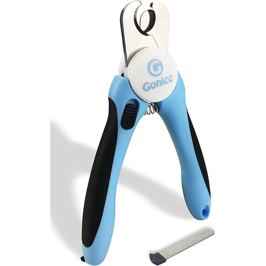 gonicc Pet Nail Clippers with Safety Guard & Nail File
