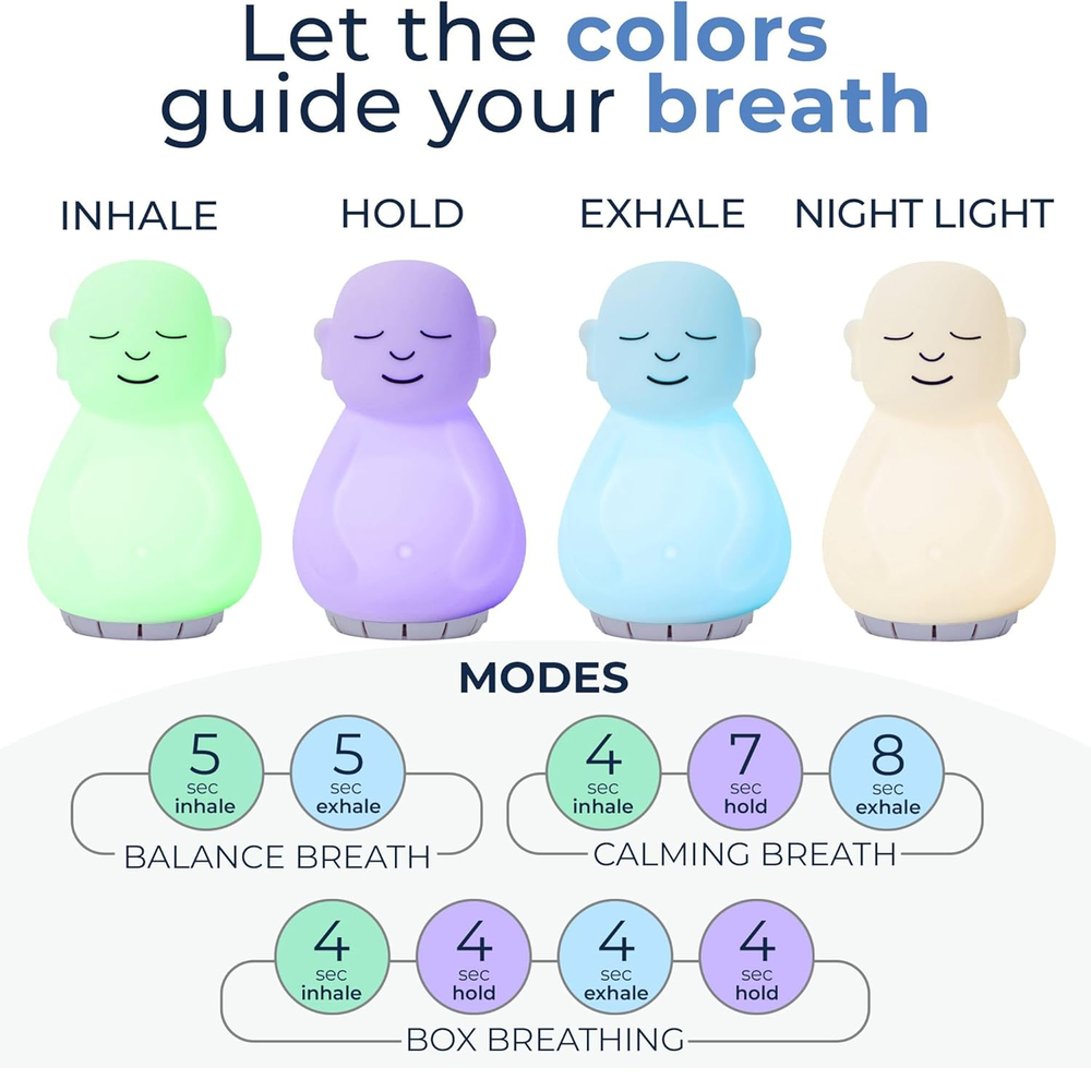 Mindsight 'Breathing Buddha' Visual Meditation Tool with Nature Sounds