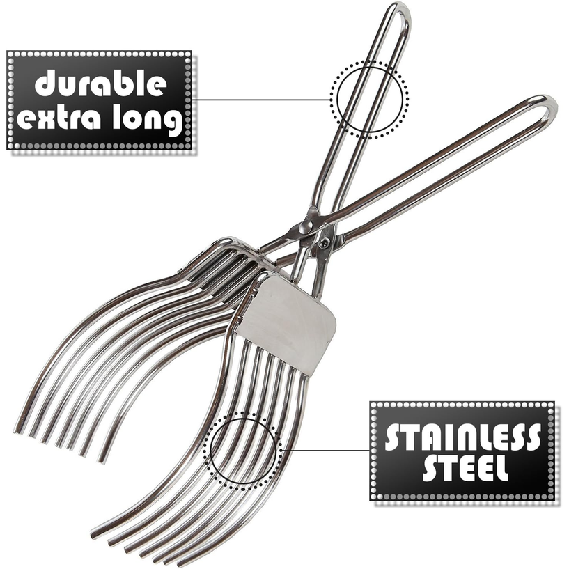 KEISSCO Stainless Steel Roast Beef & Bread Slicing Tongs