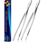 JETKONG 2-Pack 12" Stainless Steel Kitchen Tweezers – Cooking & Serving Tongs