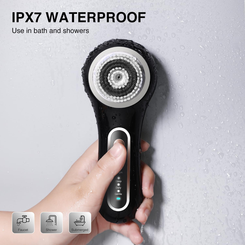 Umickoo Rechargeable Face Cleansing Brush with 5 Heads – Waterproof