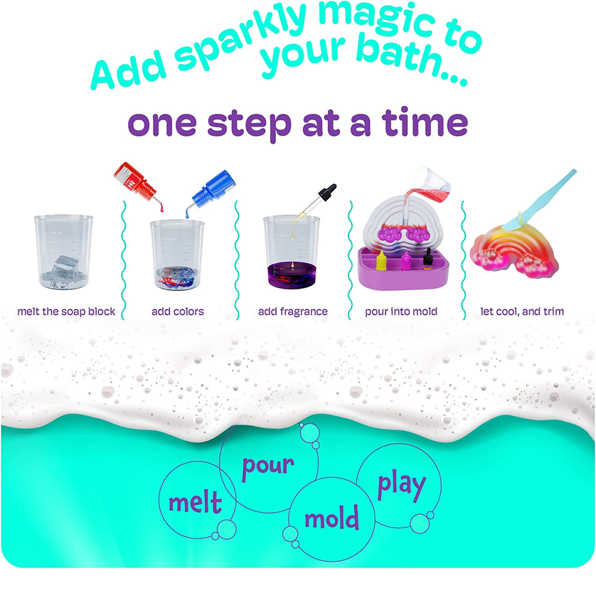 Dan&Darci Unicorn Soap Making Kit – DIY Craft Set for Kids Ages 6+