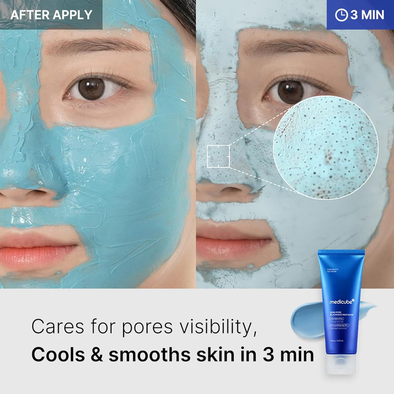 Medicube Zero Pore Blackhead Mud Mask 100g – Quick Dry Clay Formula