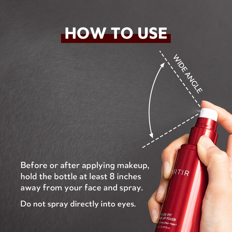 TIRTIR Mask Fit Make-up Fixer 80ml – Long-Lasting Lightweight Setting Spray