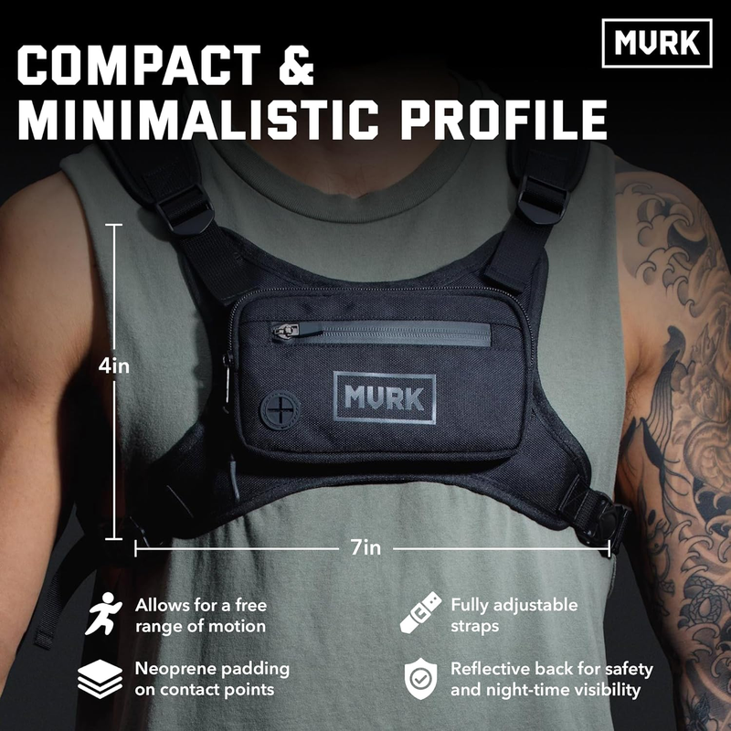MVRK Water-Resistant Chest Pack – Lightweight Running Vest with Phone Holder
