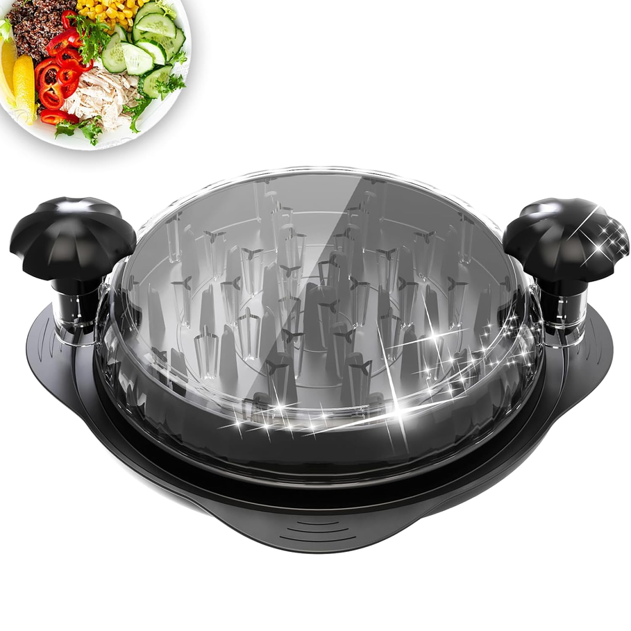 XUPAINC 11.5" Chicken Shredder Tool with Handle and Non-Slip Base – Black