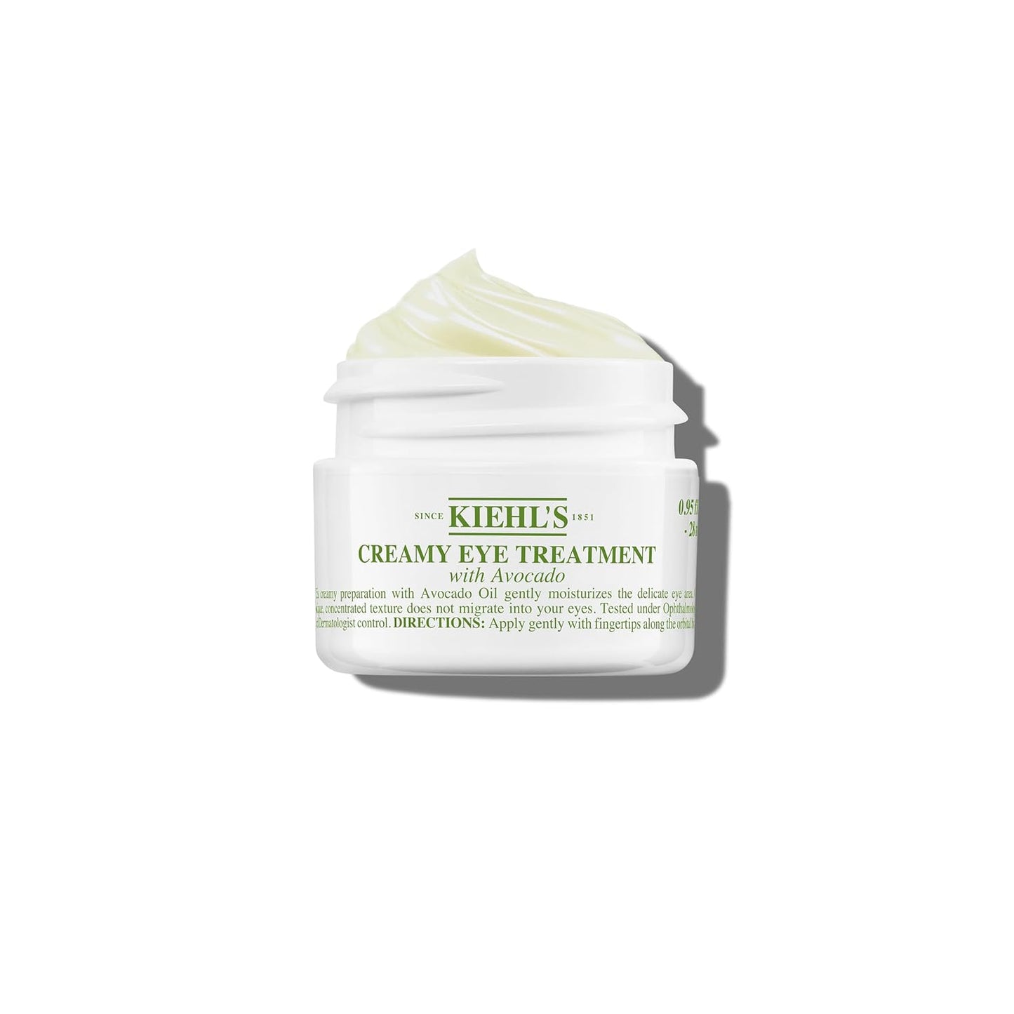Kiehl'S Avocado Eye Treatment, under Eye Cream for Puffiness and Dark Circles, with Caffeine to Correct Bags, 99% Naturally Derived Non-Toxic Formula