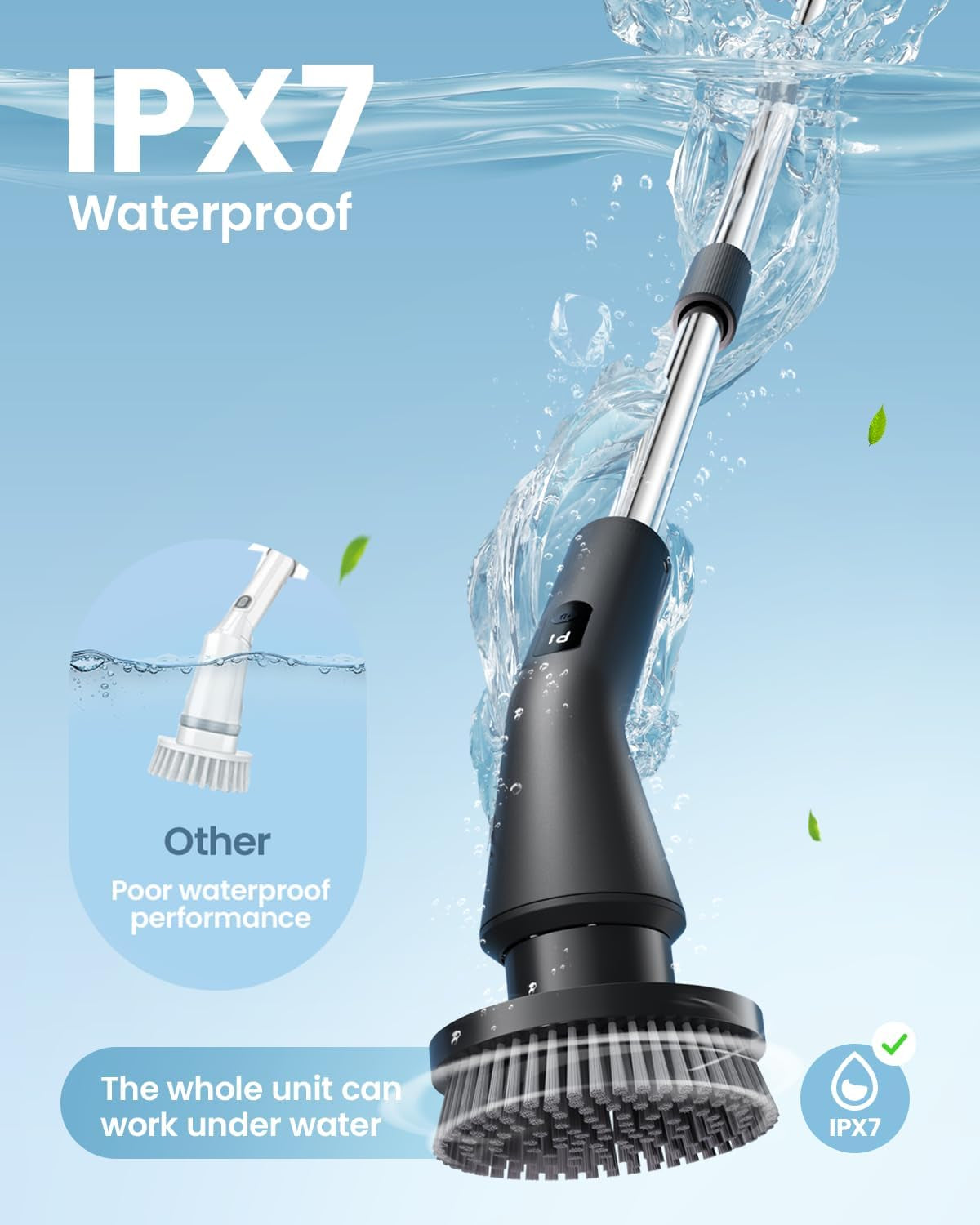 Electric Spin Scrubber, 2025 New Cordless Cleaning Brush for Home