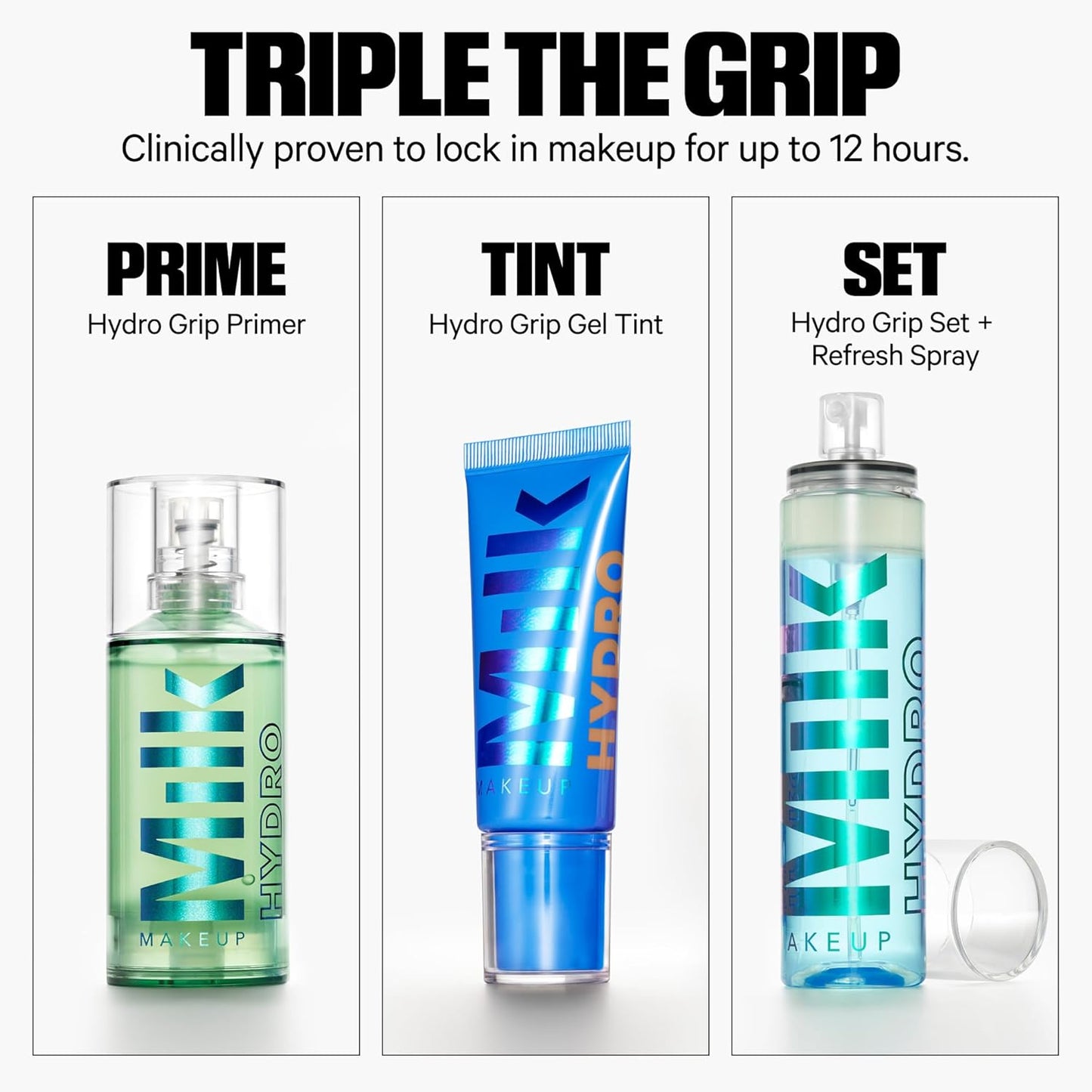 Milk Makeup Hydro Grip Set + Refresh Spray with Hyaluronic Acid