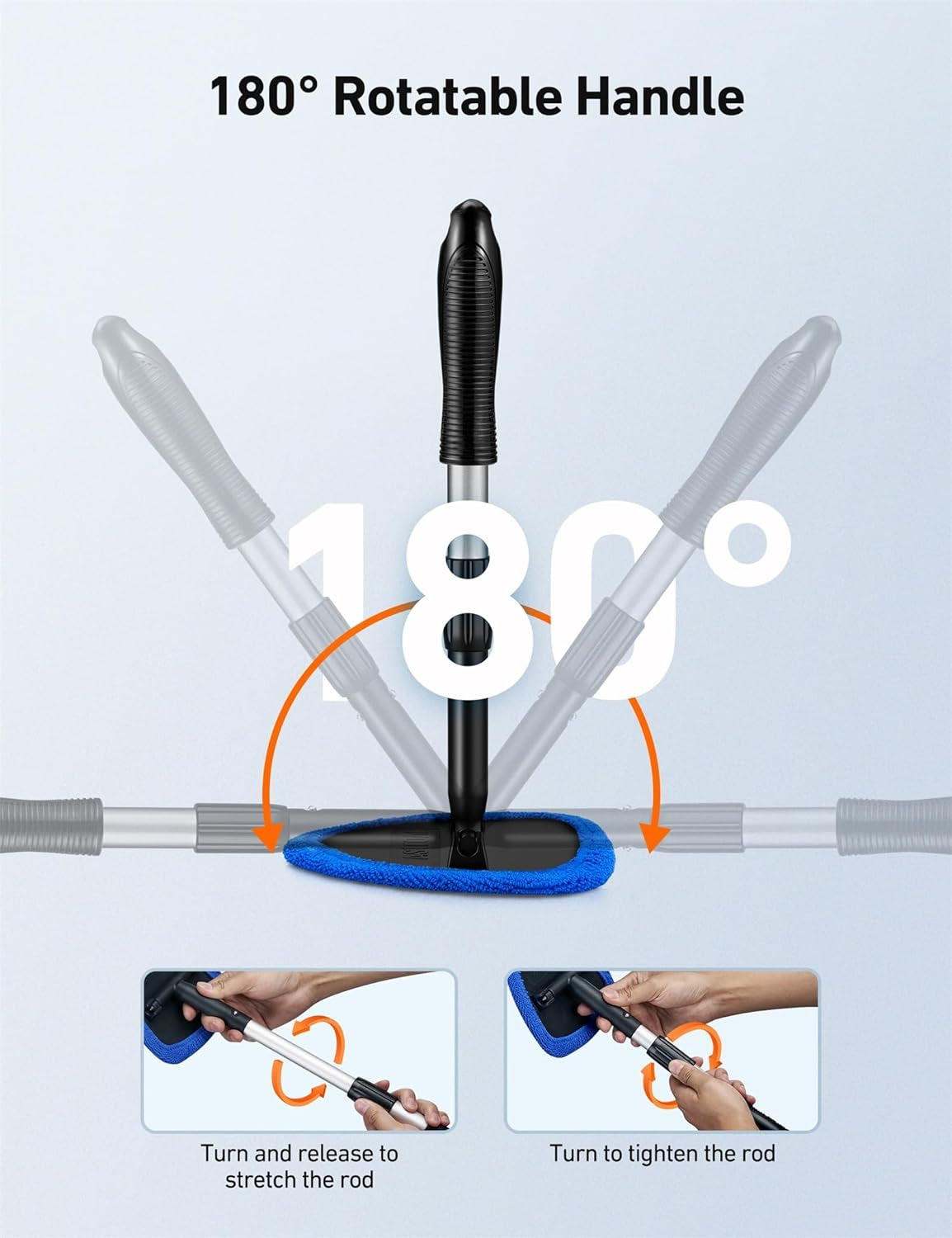 Astroai Windshield Cleaner Tool, Car Interior Detailing Cleaning Kit 