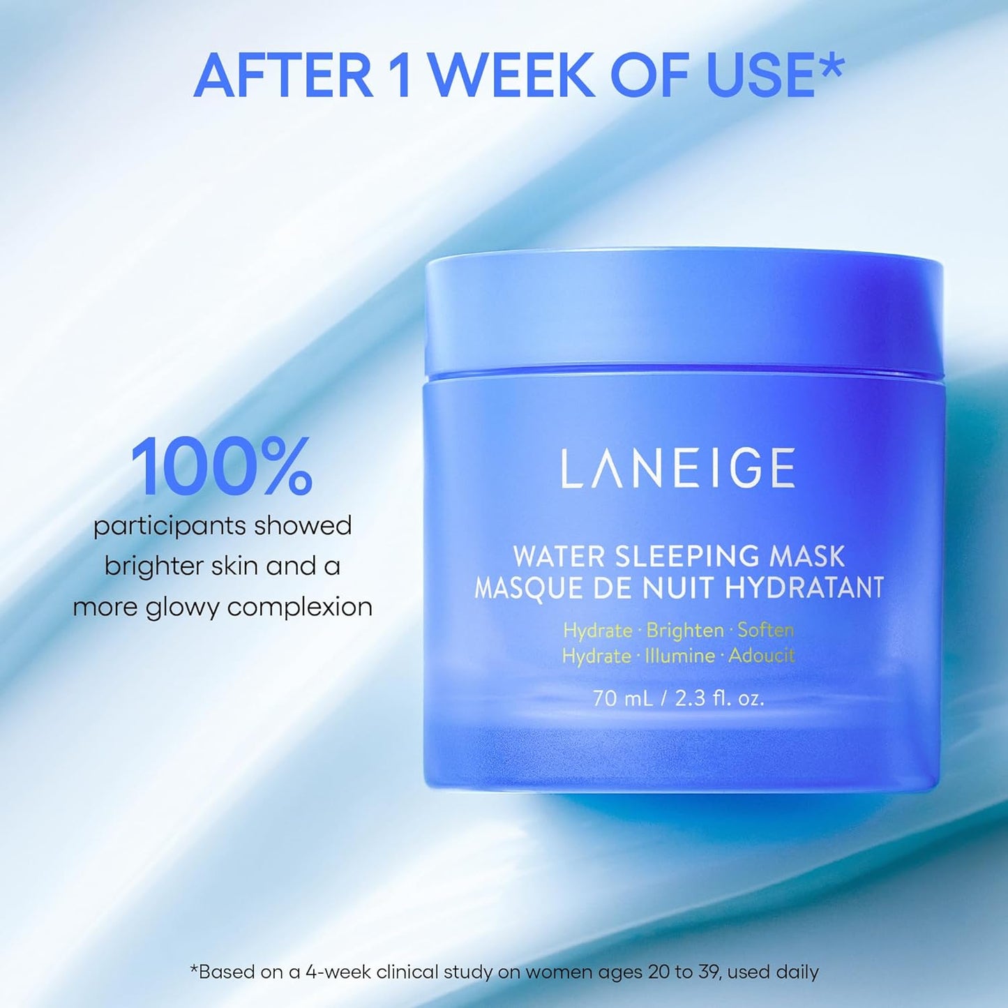 LANEIGE Water Bank Blue Hyaluronic Cream Moisturizer: Hydrating Korean Face Cream with Squalane & Ceramide for Skin Barrier Support, Dermatologist-Tested
