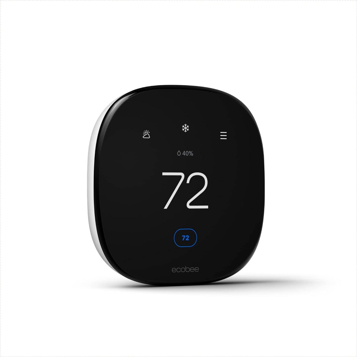 Ecobee Smart Thermostat Enhanced - Programmable Wifi Thermostat - Works with Siri, Alexa, Google Assistant - Energy Star Certified - Smart Home