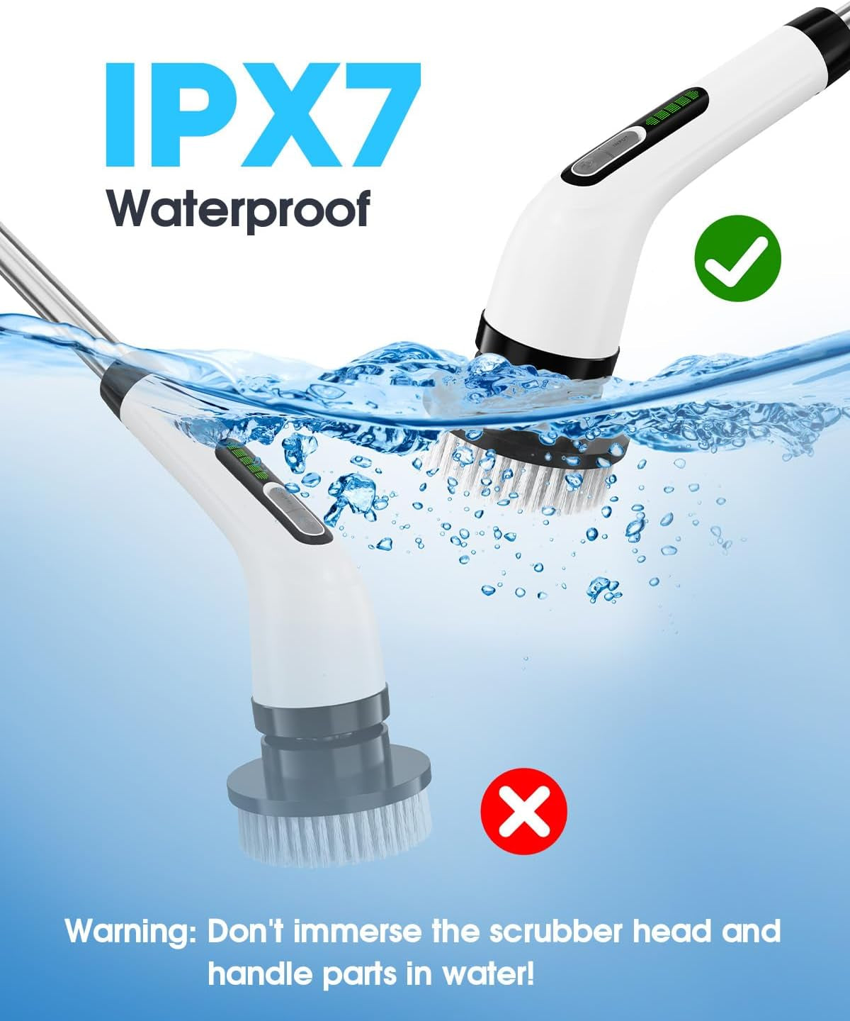 Electric Spin Scrubber for Cleaning Bathroom