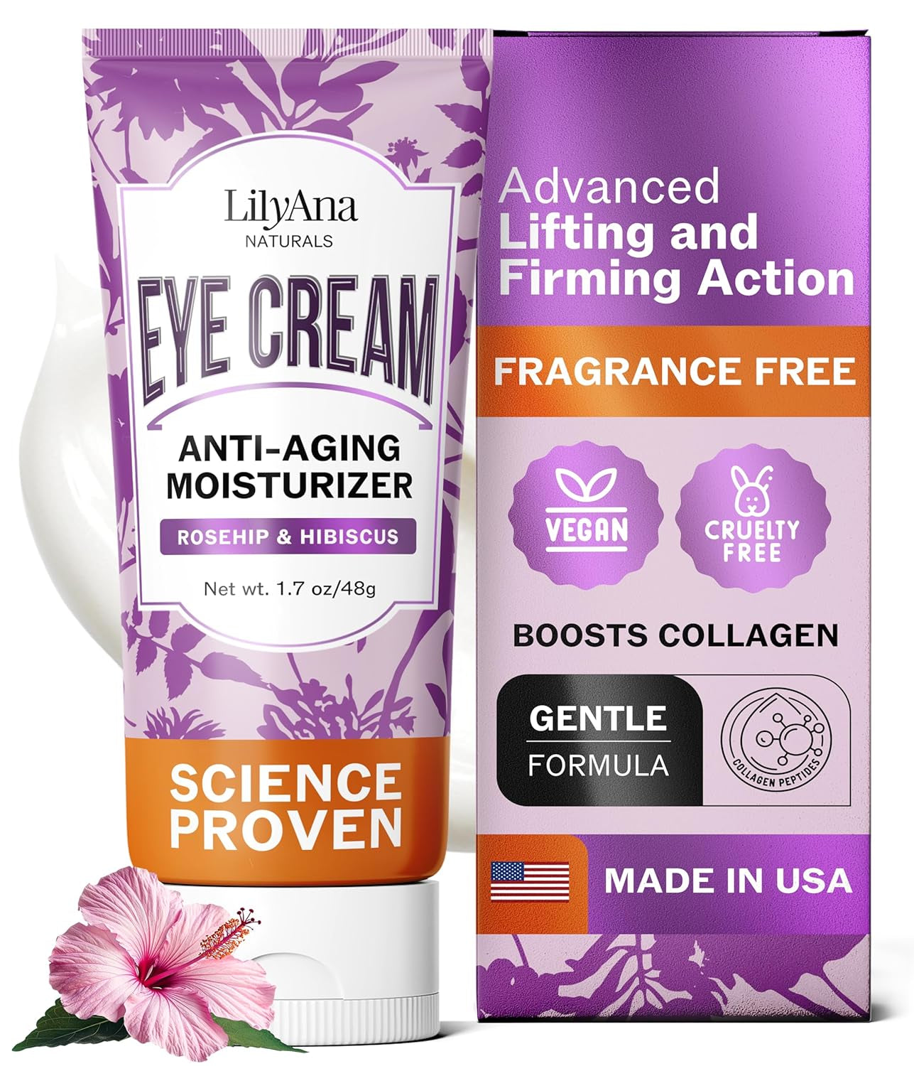 Lilyana Naturals Eye Cream for Dark Circles and Puffiness