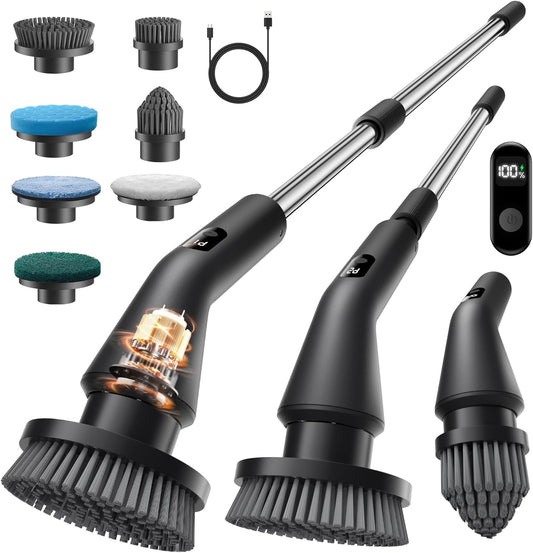 Electric Spin Scrubber, 2025 New Cordless Cleaning Brush for Home