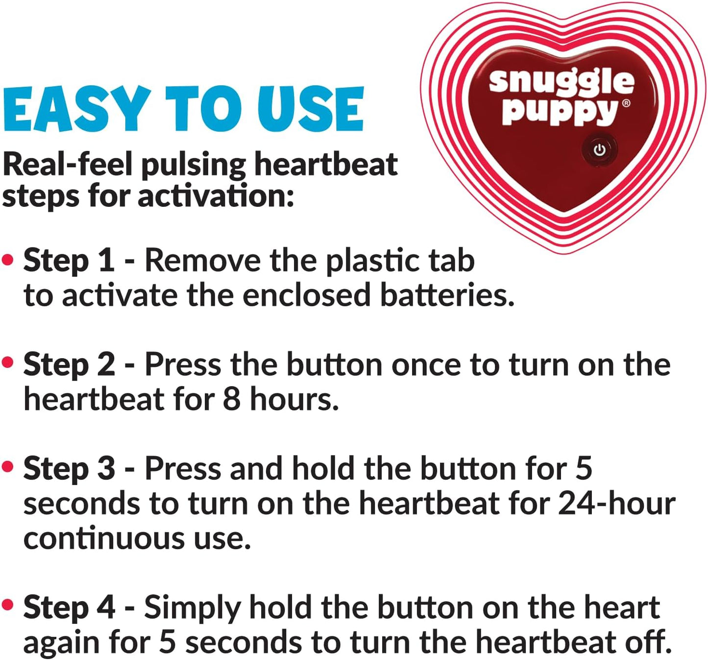 Original Snuggle Puppy Heartbeat Puppy Toy - Heartbeat Puppy for Dogs ning Essential