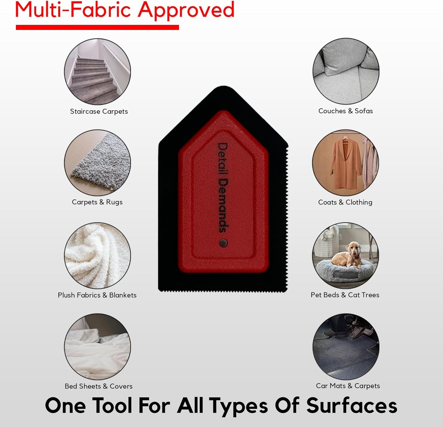 Mini Pet Hair Remover | Dog Hair Remover for Car Carpet & Car Cleaning Supplies