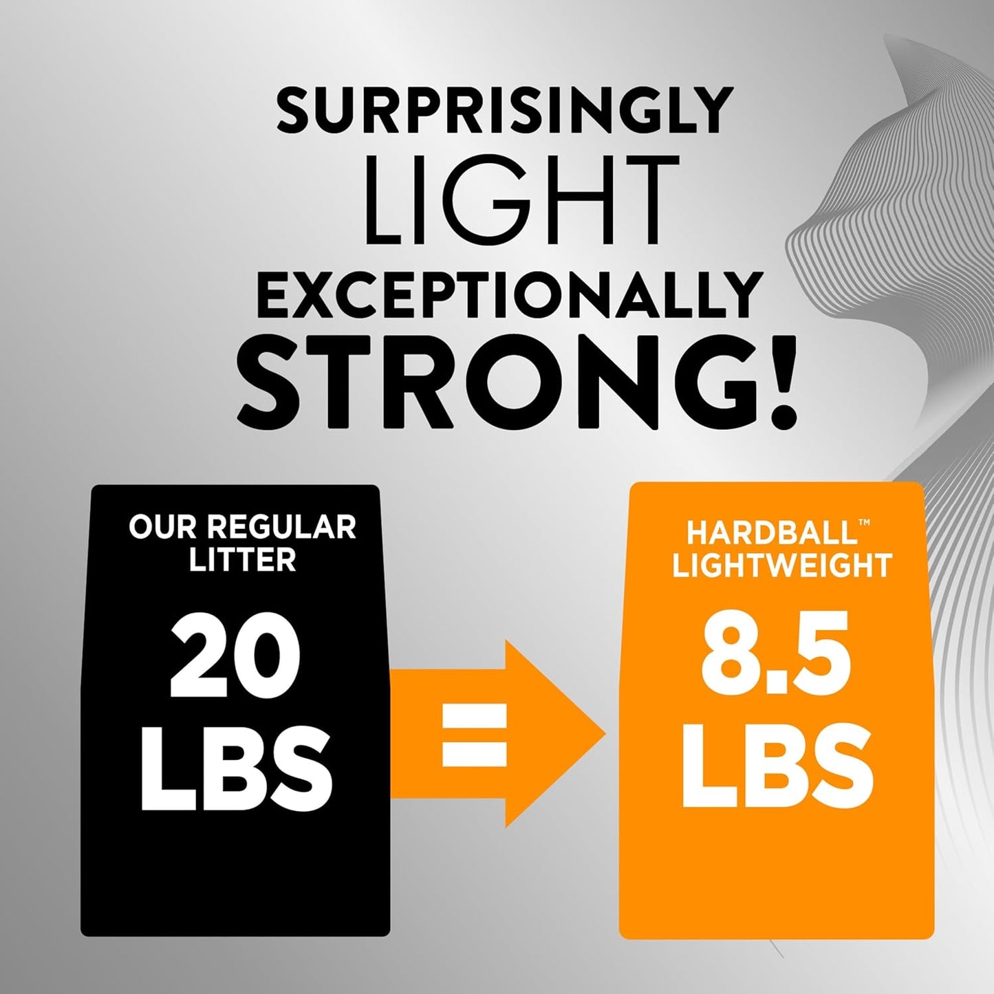 ARM & HAMMER Hardball Lightweight Platinum Multi-Cat Clumping Cat Litter Odor Control