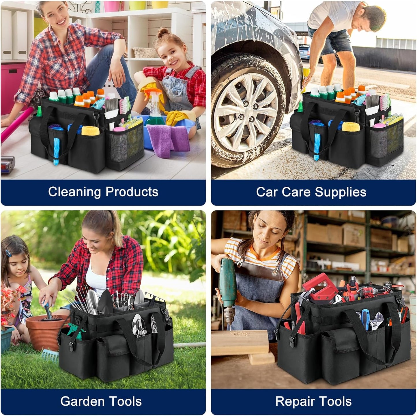 Cleaning Caddy,Cleaning Bag for Housekeepers