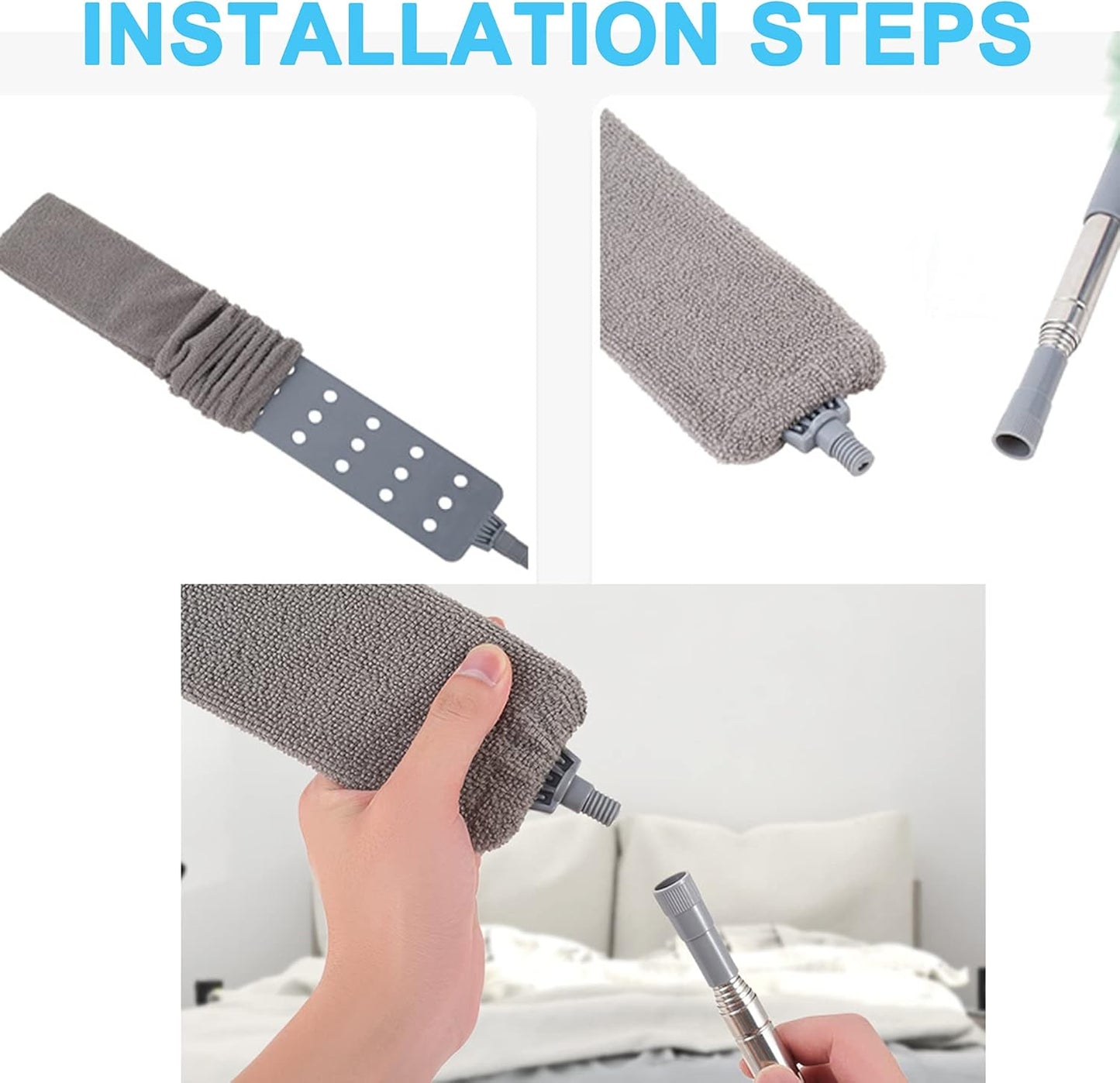 Upgraded under Appliance Cleaning Gadgets, Microfiber Gap Duster