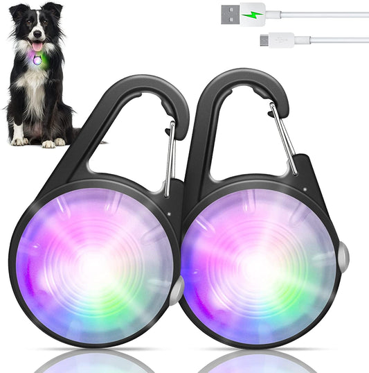 Dog Collar Light, 4 Modes Dog Lights for Night Walking