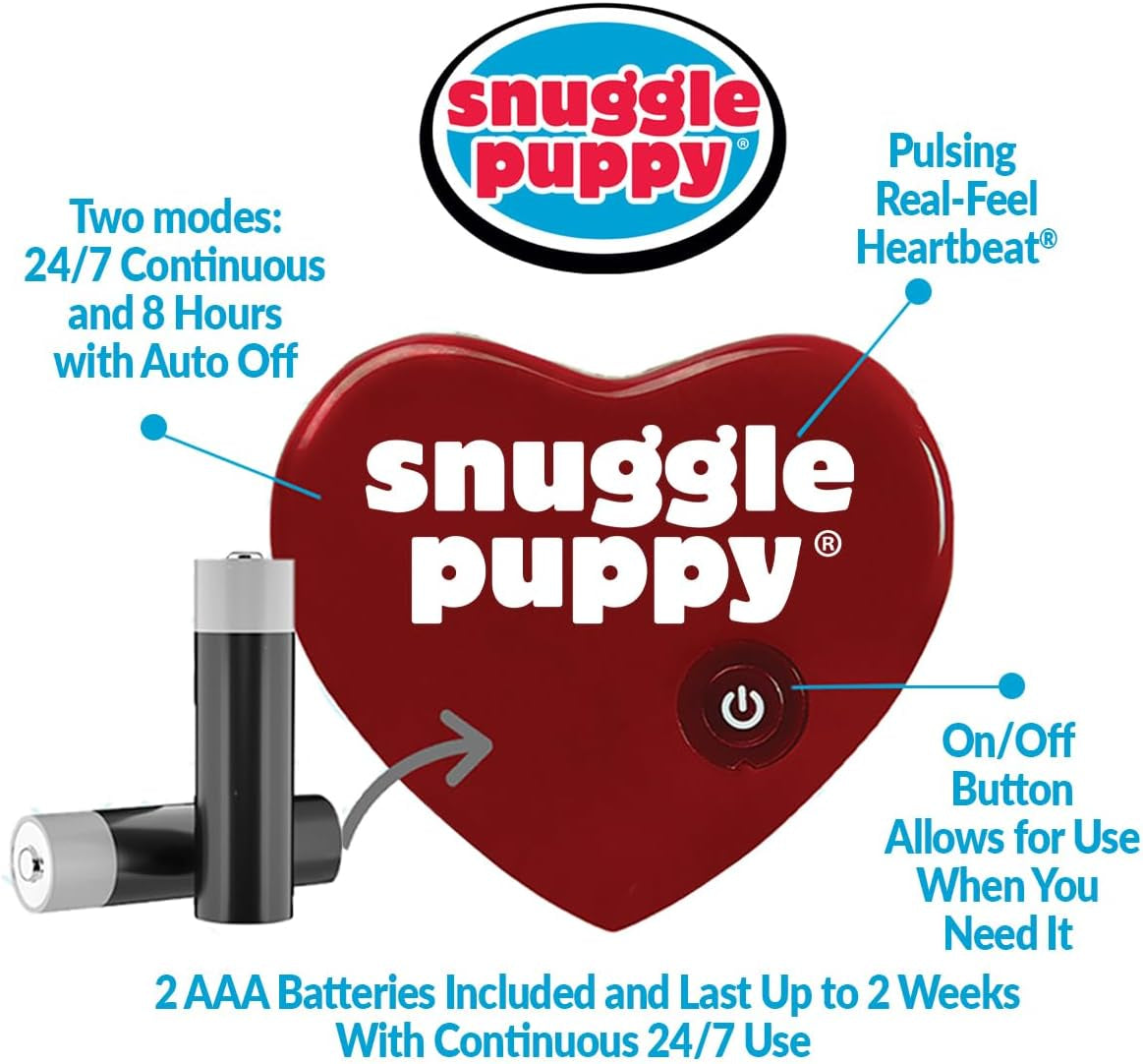 Original Snuggle Puppy Heartbeat Puppy Toy - Heartbeat Puppy for Dogs ning Essential