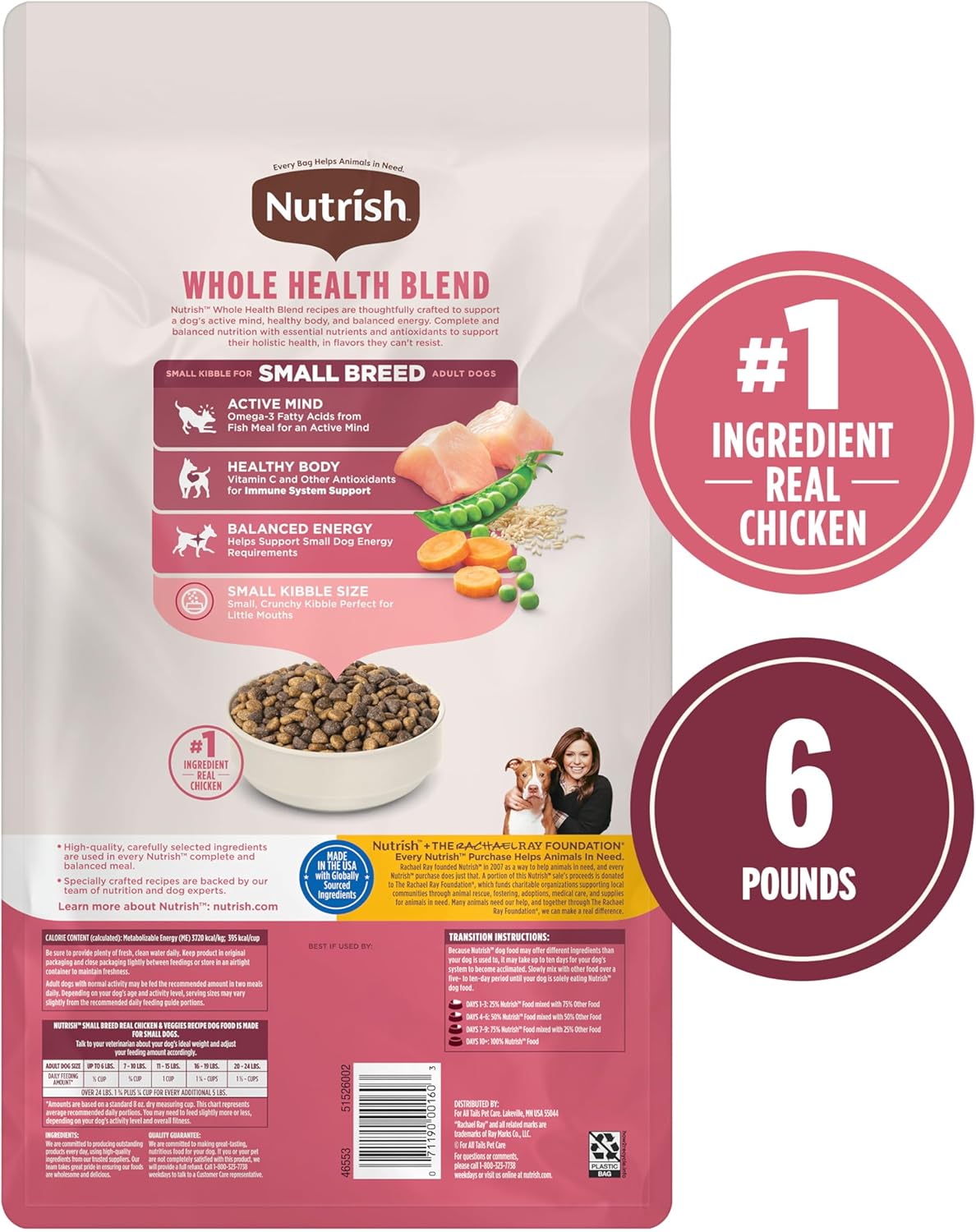 Nutrish Little Bites Small Breed Premium Natural Dry Dog Food