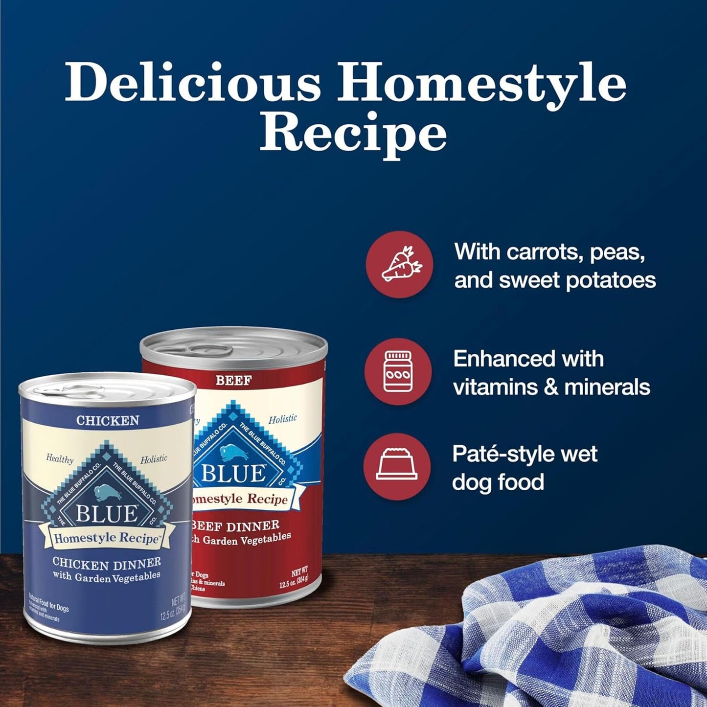 Blue Buffalo Homestyle Recipe Adult Wet Dog Food