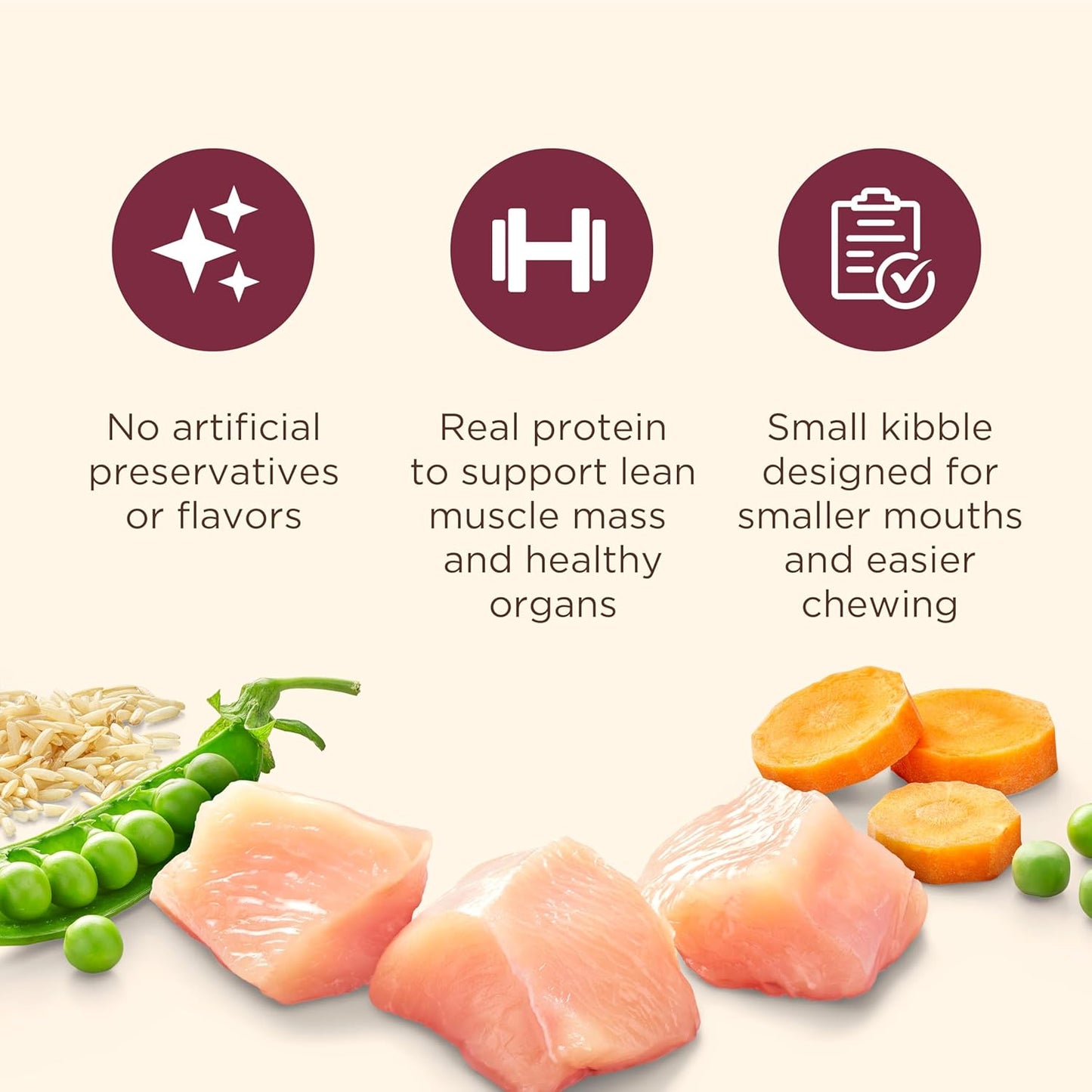 Nutrish Little Bites Small Breed Premium Natural Dry Dog Food