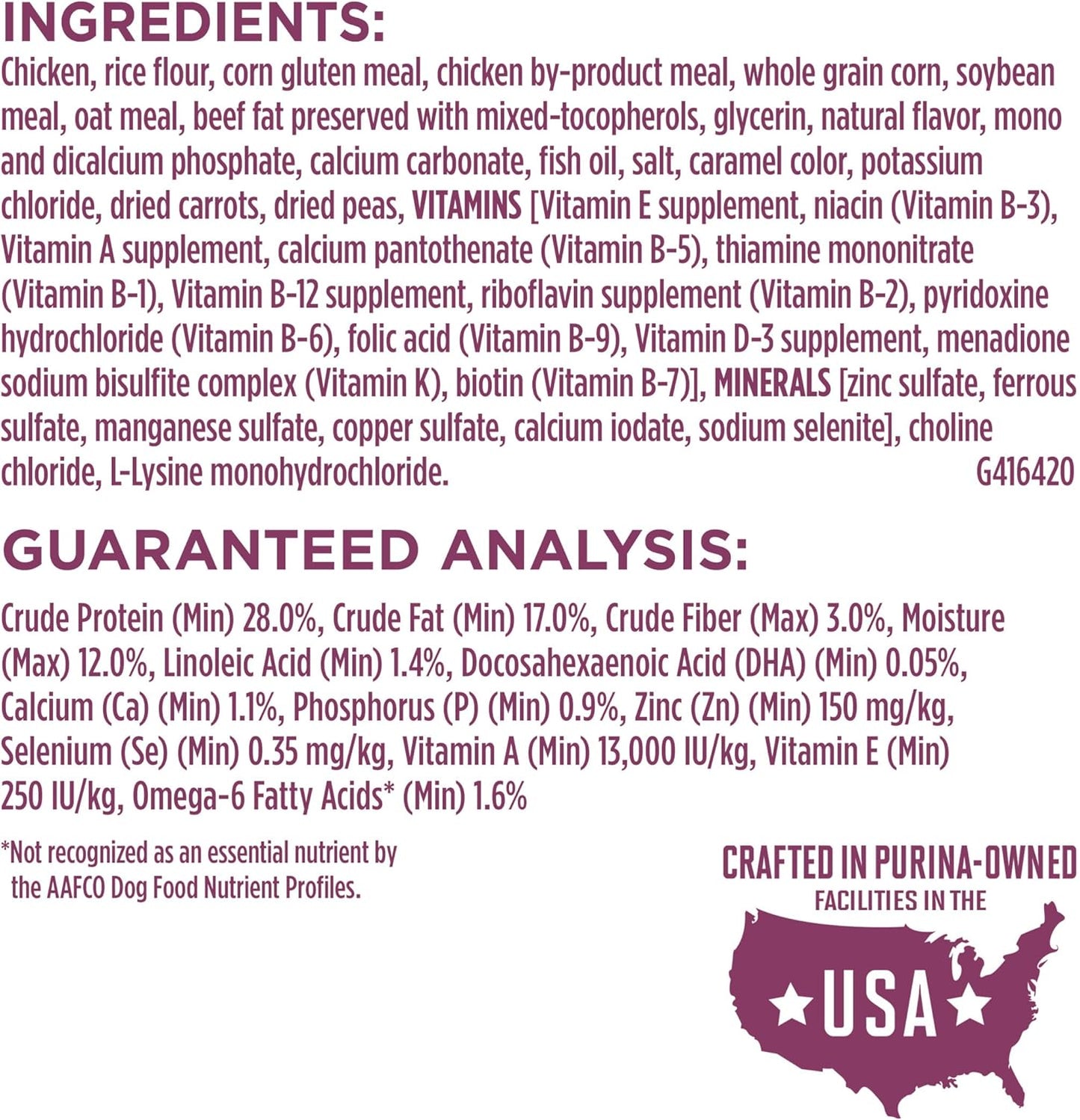 Purina ONE Puppy Food, High Protein Formula 