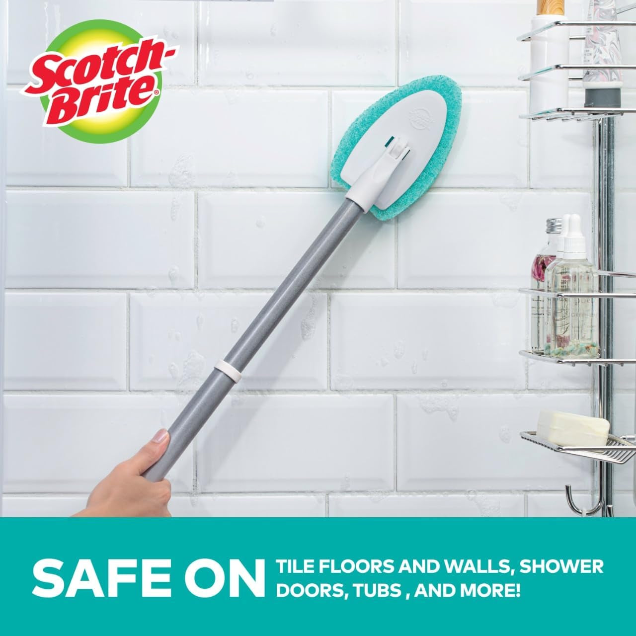 Scotch-Brite Extendable Tub & Tile Scrubber Kit